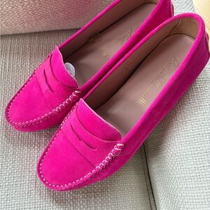 Pretty Ballerinas Pink Suede Loafers - NWOT Size 38